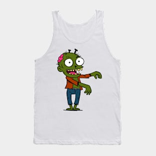 Halloween Zombie cartoon Tank Top